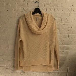 Cozy Joie cream cowl neck wool sweater